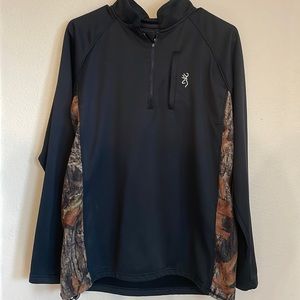 Pull over jacket with camo